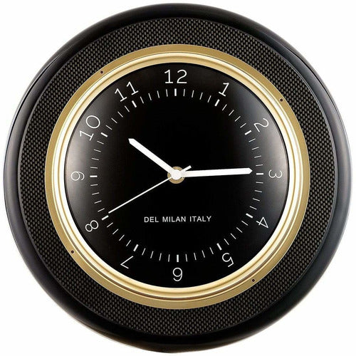 Del Milan Clock, Carbon Fiber Finish