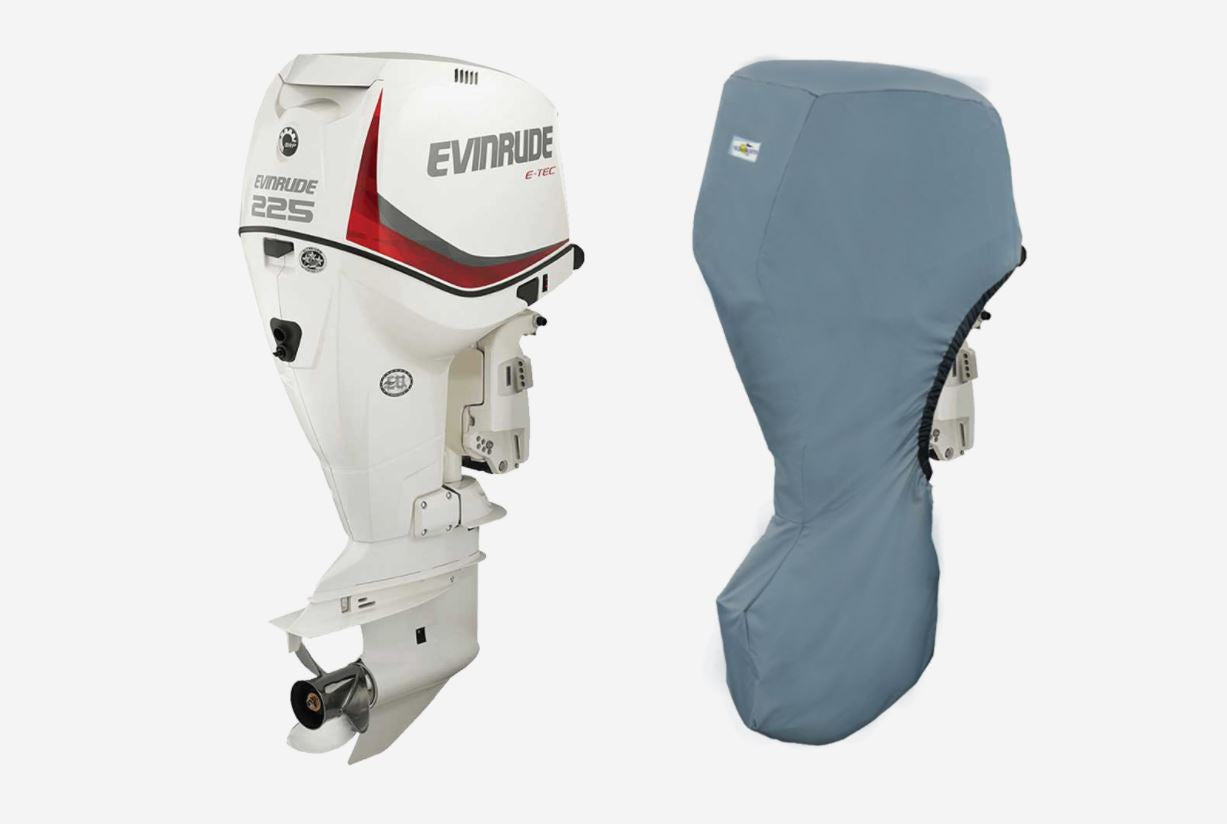 Evinrude Outboard Motor Covers- 225Hp-300Hp, 200H.O-250H.O (E-Tec V6 3.3L) Year 2005-2016