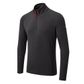 Gill Men's UV Tec Zip Tee Long Sleeve - Charcoal