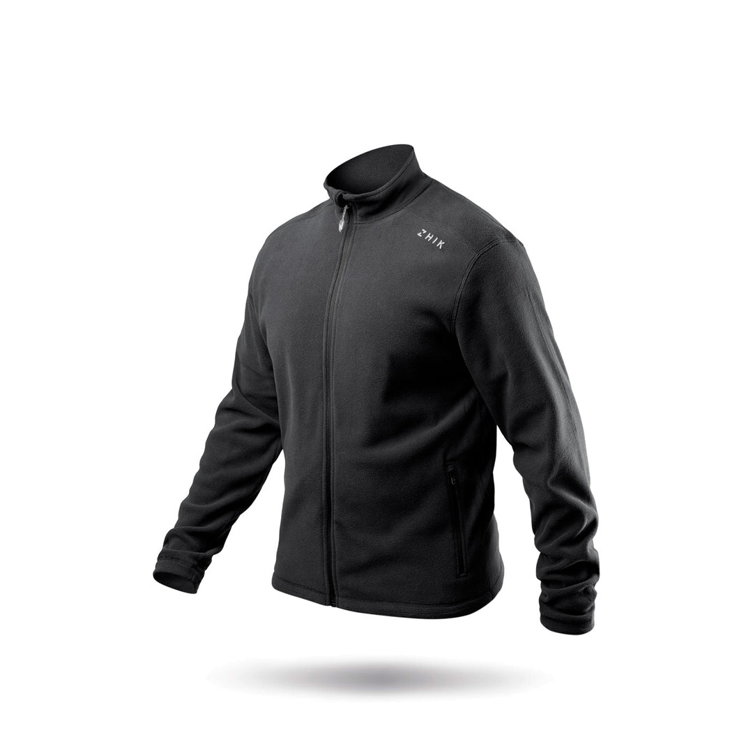 Mens Black Full Zip Fleece Jacket