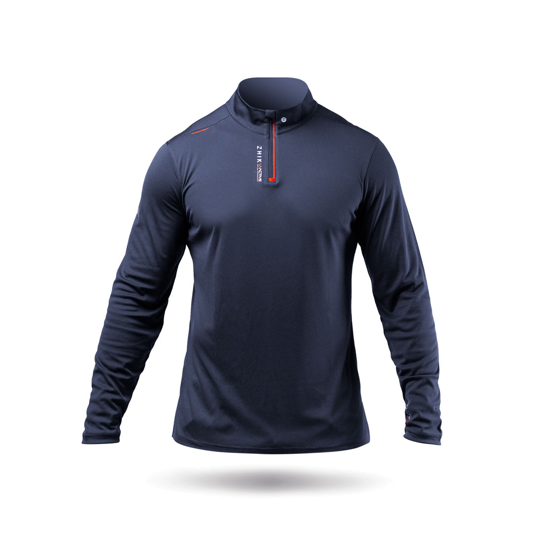 Mens UVActive High Collar 1/4 Zip Top