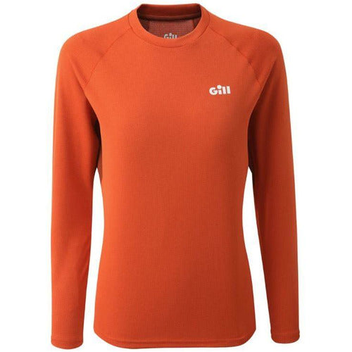 Gill Women's Millbrook Long Sleeve Crew - Orange