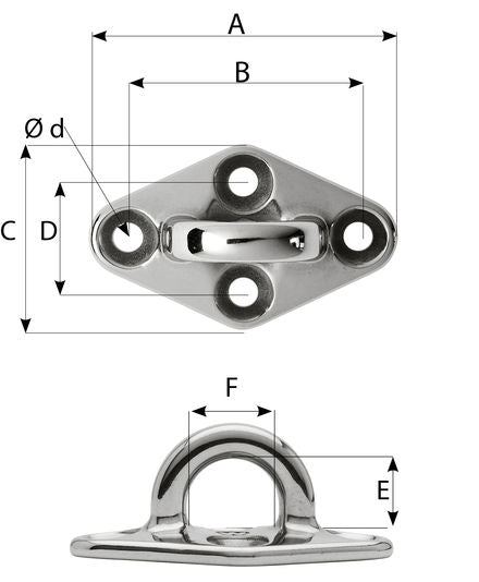 Diamond pad eye - Round