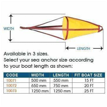 Sea Anchor - Suit Boat Size 25FT