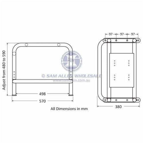 RELAXN SPACEFRAME PEDESTAL- With Footrest and Strap