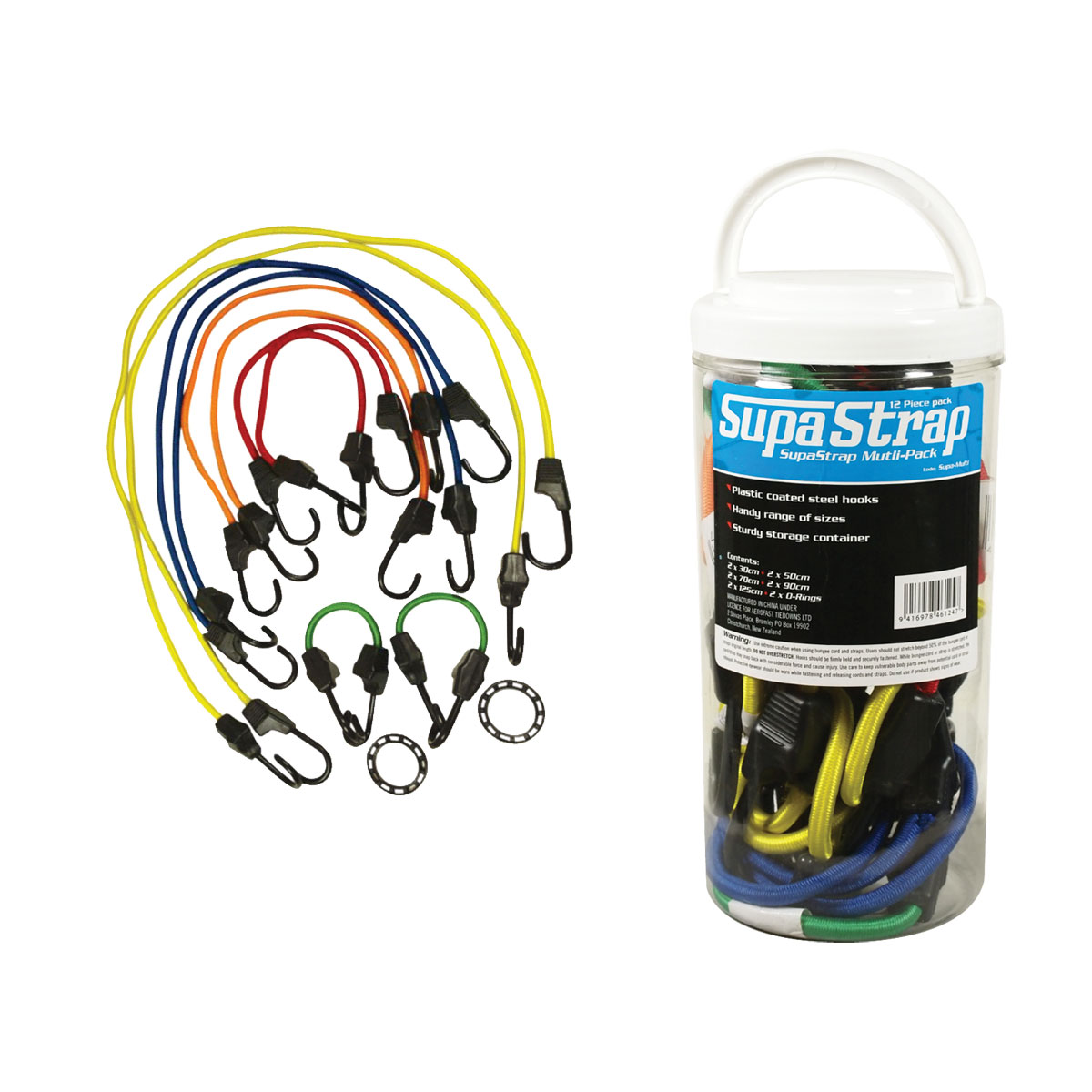 Supa Strap Multi Pack Octopus Straps