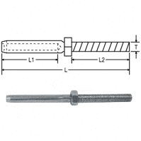 Internal Threaded Terminal Swage Stud
