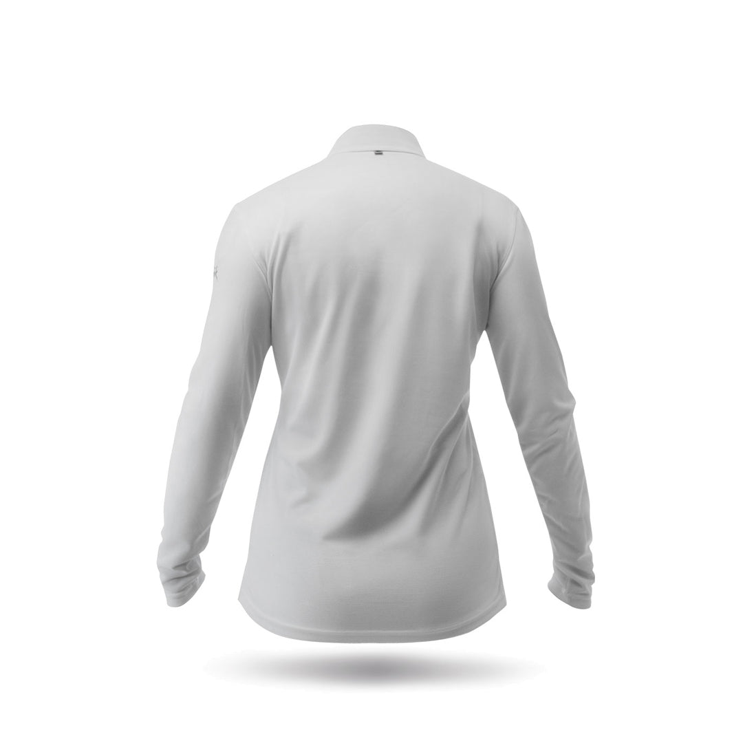 Womens ZhikDry LT Long Sleeve Polo - Ash