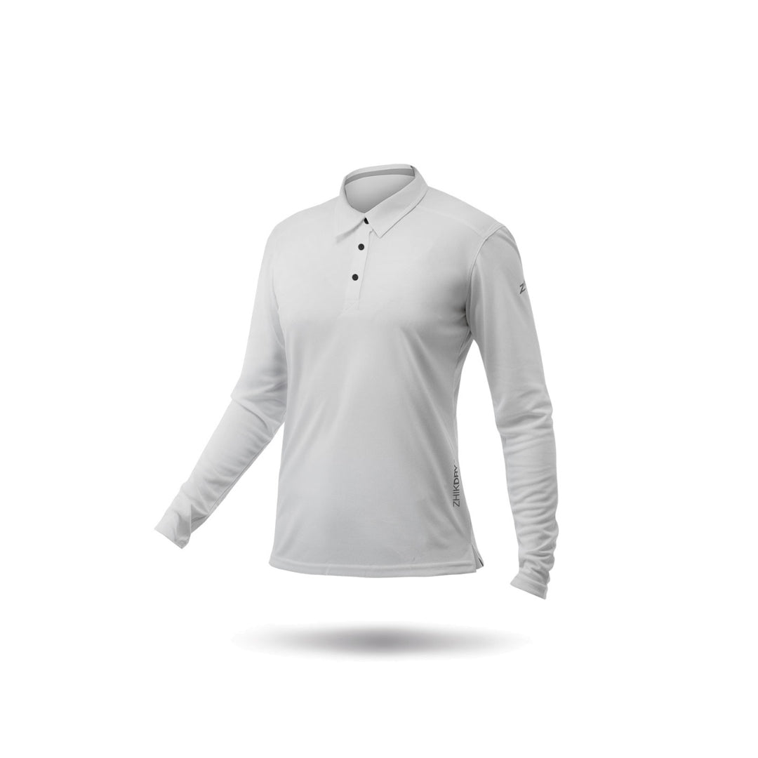 Womens ZhikDry LT Long Sleeve Polo - Ash