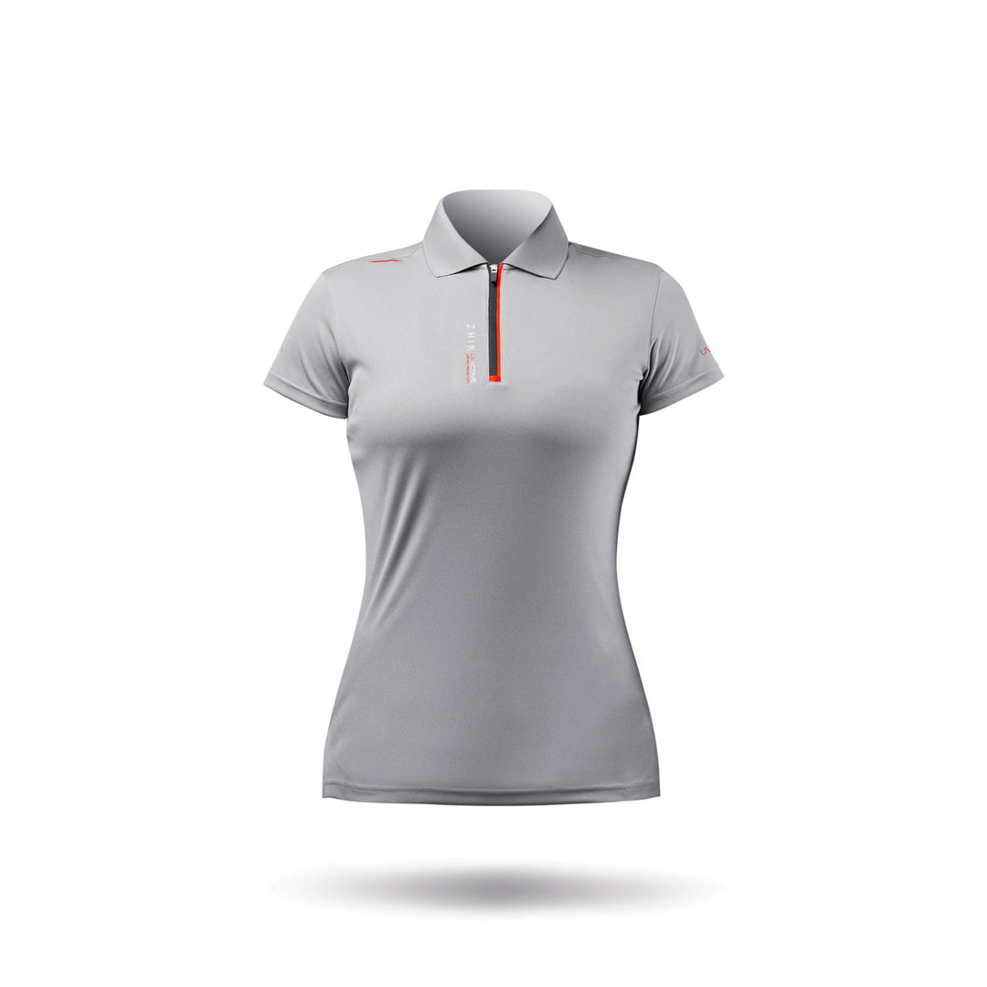 Womens UVActive Zip Sports Polo