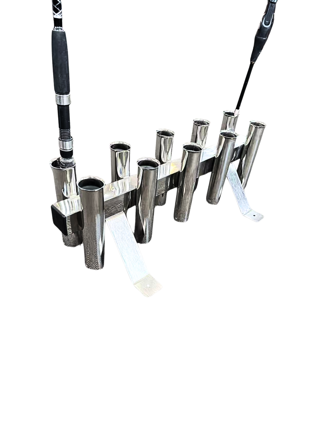 "New" Floor Mount or Mobile 10 Way S/S Rod Rack