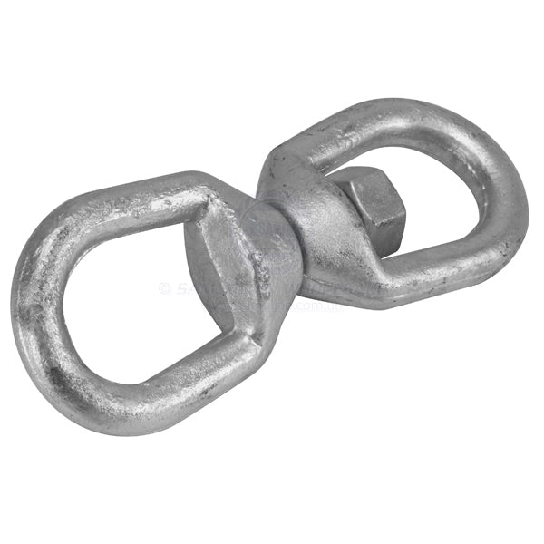 Swivel mooring HD galvanised eye & eye 20mm diam pivot pin