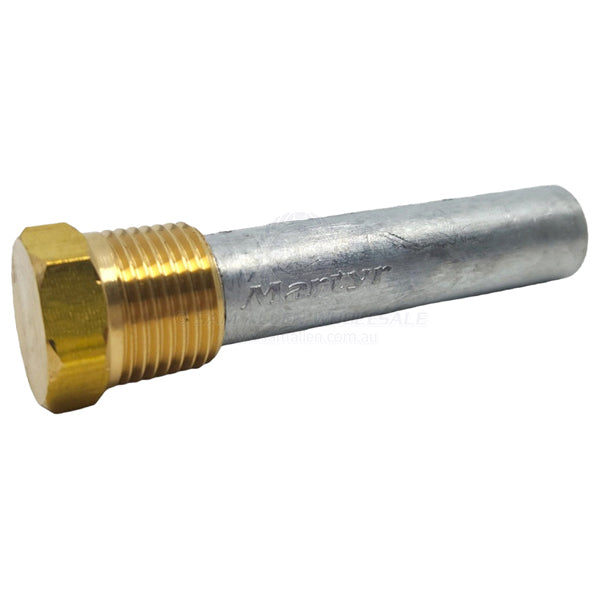 Anode zinc engine with brass plug Universal 73 x 13mm x 3/8 NPT | Sam Allen