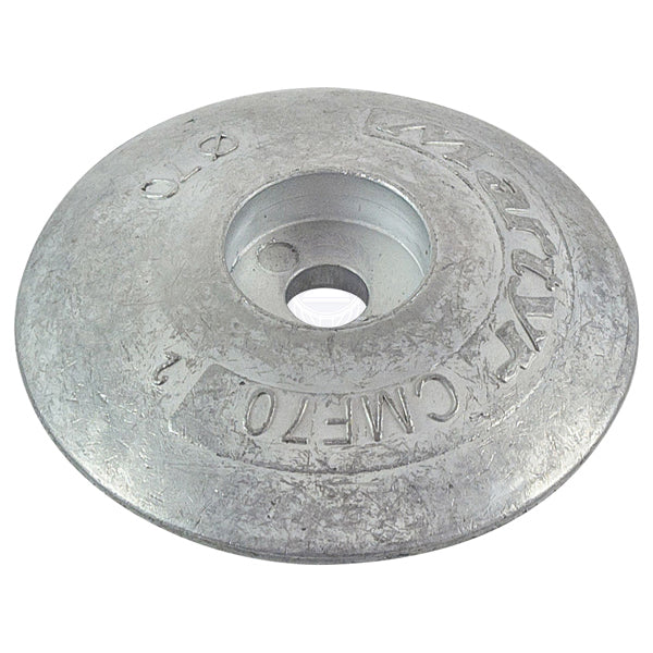 Anode zinc rudder 70mm diam pair