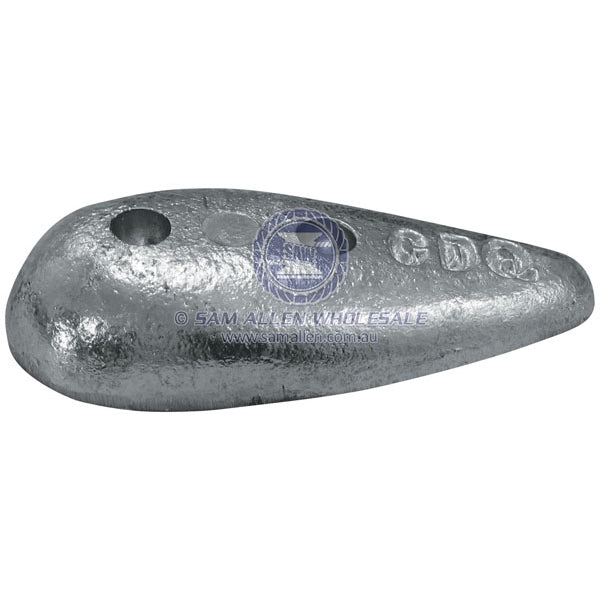 Anode zinc block teardrop bolt-on 90 x 38 x 24mm