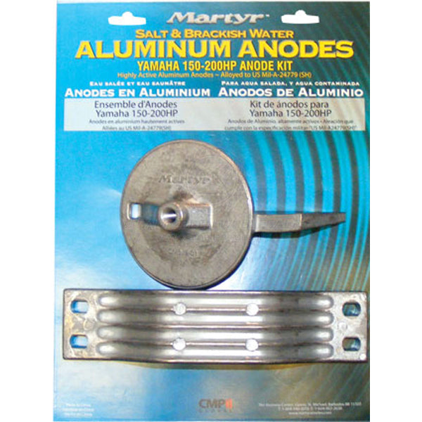 Anode kit alloy outboard Yamaha 150-200hp