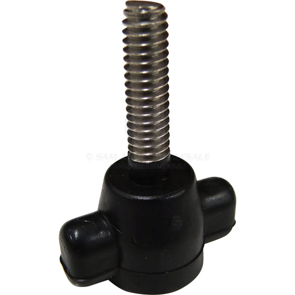 Canopy wing bolt nylon with 1/4 UNC SS thread black - pack of 10 | Sam Allen