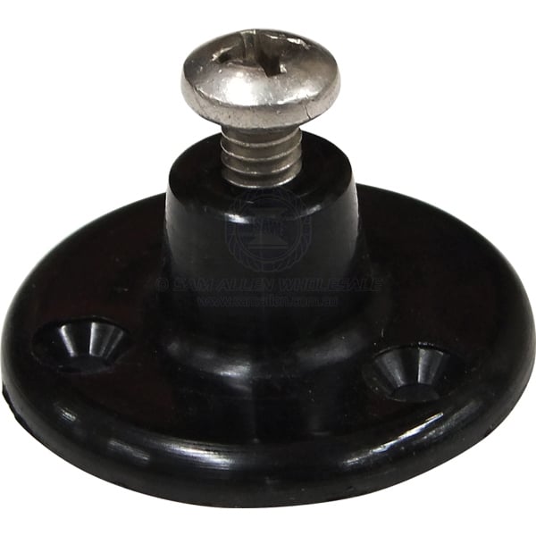 Canopy side mount nylon round black - pack of 10 | Sam Allen