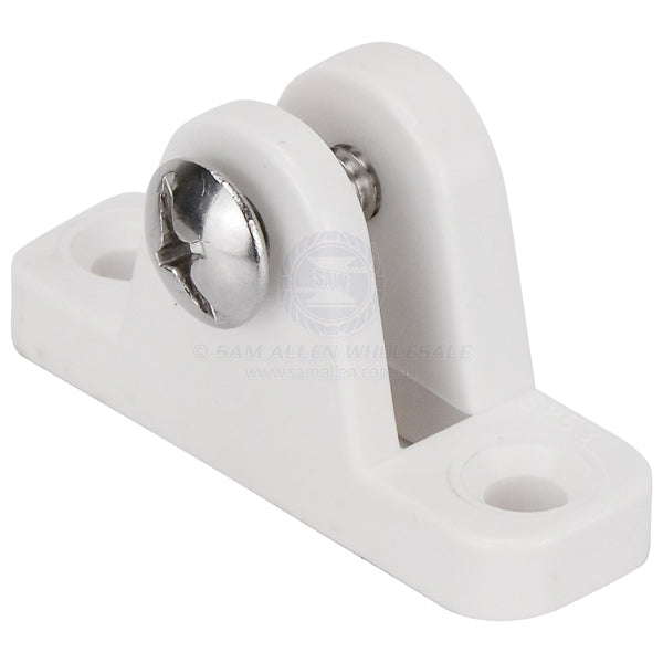 Canopy deck mount nylon standard with 1/4 UNC SS MT white | Sam Allen