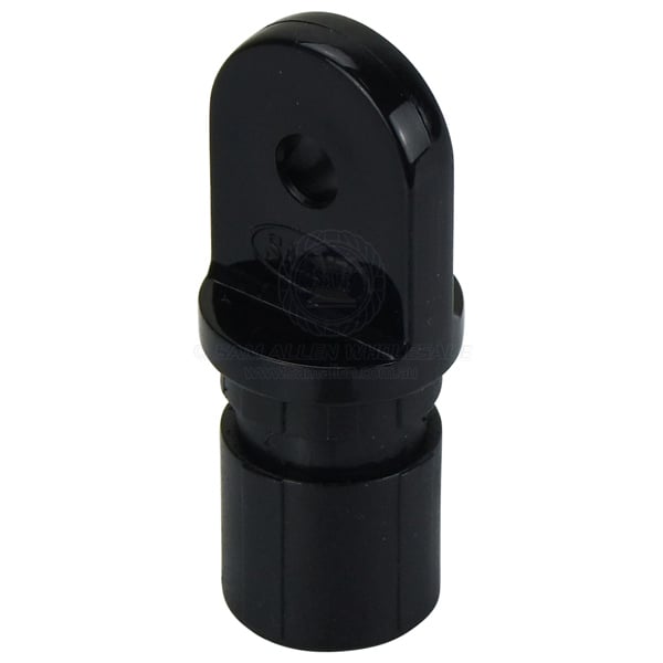 Canopy tube end nylon suit 25mm x 1.6mm tube black - pack of 10 | Sam Allen