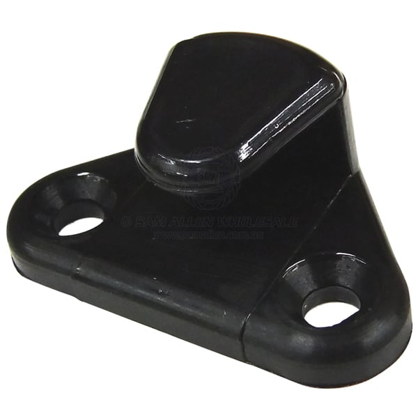 Hook black nylon fixed mount 8mm wide opening - pack of 100 | Sam Allen