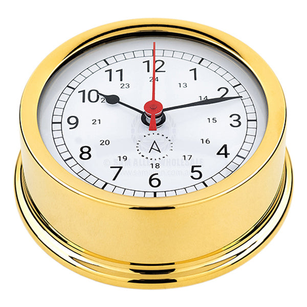 Clock Autonautic Atlantic 95mm easy fix base gold brass