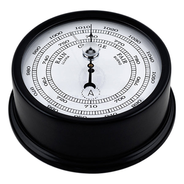 Barometer Autonautic Atlantic 95mm easy fix base black aluminium