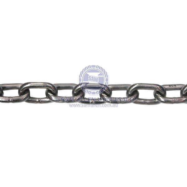 Chain 316G stainless medium link 12mm per metre