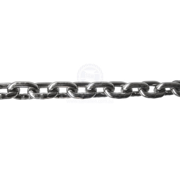 Chain 316G stainless short link 10mm per metre