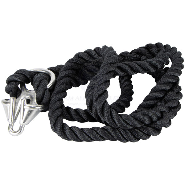 Mooring snubber with eye 16mm x 2m single tether suit 6-8mm chain