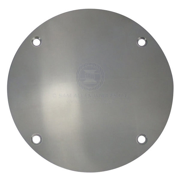 Plate blanking 304G SS 140mm OD covers up to 105mm diam hole | Sam Allen