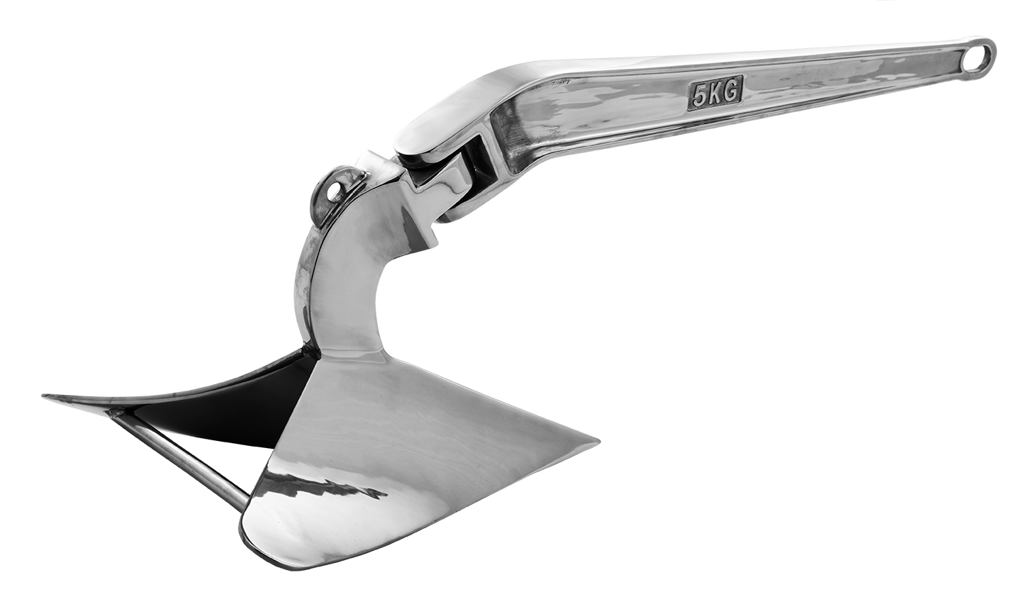 5Kg Polished Stainless Steel Plough Anchor