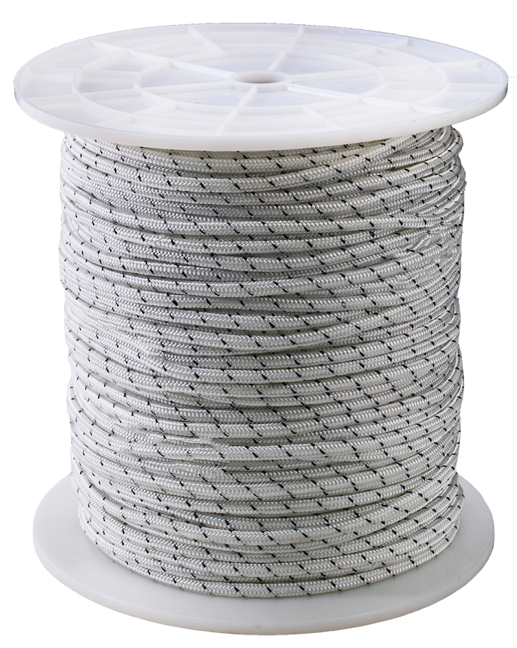 60Mtrs Of 6mm Dbl Braid Rope Spliced To 6Mtrs Of 6mm Gal Shortlink Chain