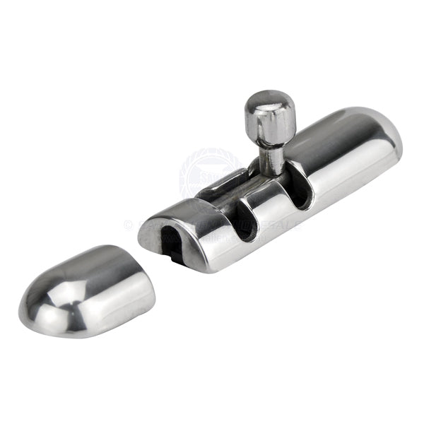 Barrel bolt 316G SS rounded slim profile concealed mount 88 x 20mm