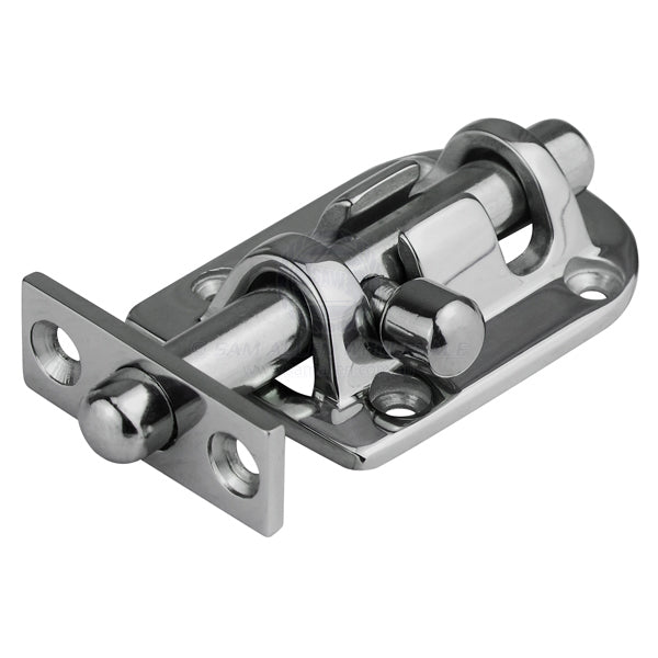 Barrel bolt 316G with 90° striker plate 55 x 36mm | Sam Allen
