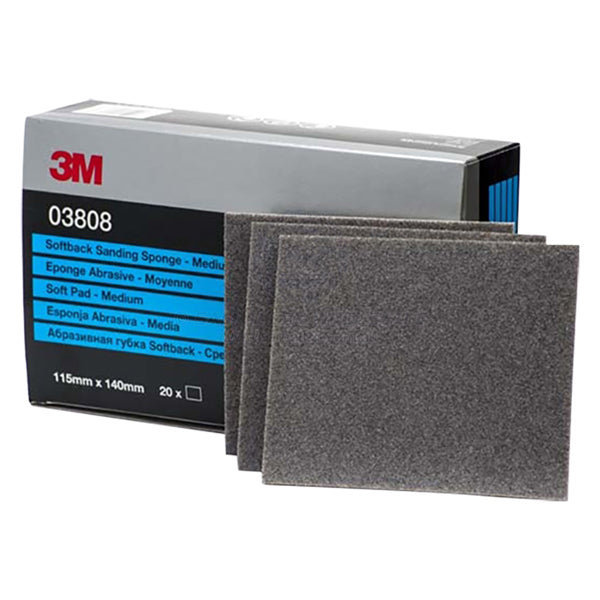 3M Softback Sanding Pad 03808 medium - pack of 20 | Sam Allen