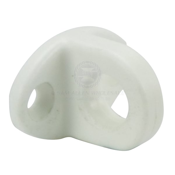 Eye white nylon fixed 35 x 22mm base 10mm ID | Sam Allen