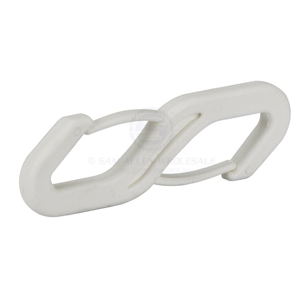 Hook snap white nylon double back to back 85mm - pack of 10 | Sam Allen