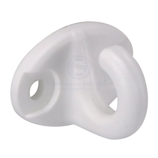 Hook white nylon fixed 35 x 22mm base suit 8mm cord | Sam Allen