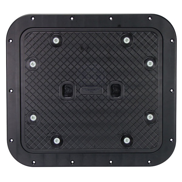 Hatch access heavy duty water tight black acetal plastic 510 x 460mm