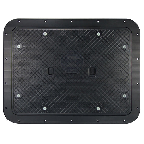Hatch access heavy duty water tight black acetal plastic 743 x 578mm