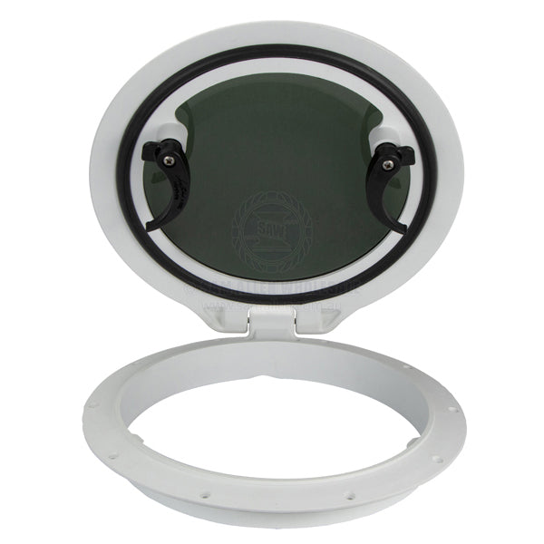 Hatch deck Jim Black circular white plastic resin frame 352mm OD