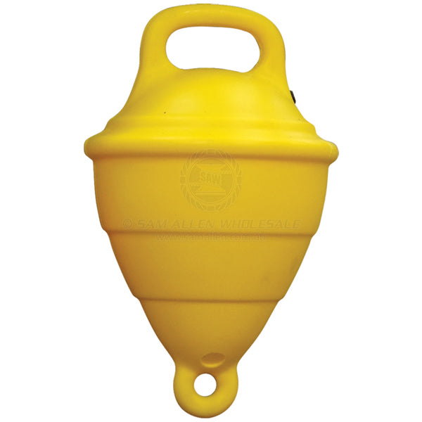 Buoy polyethylene 250mm hollow with handle yellow | Sam Allen