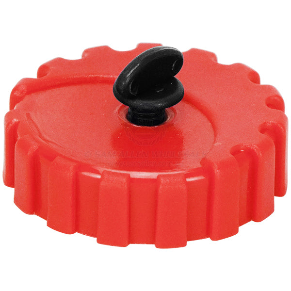 Replacement red nylon cap 1-1/2 BSP with breather suit Can-SB tanks | Sam Allen