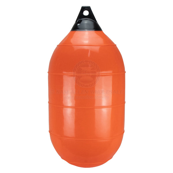 Fender / buoy Castro PA R3 single eye 410 x 760mm orange & blue tip