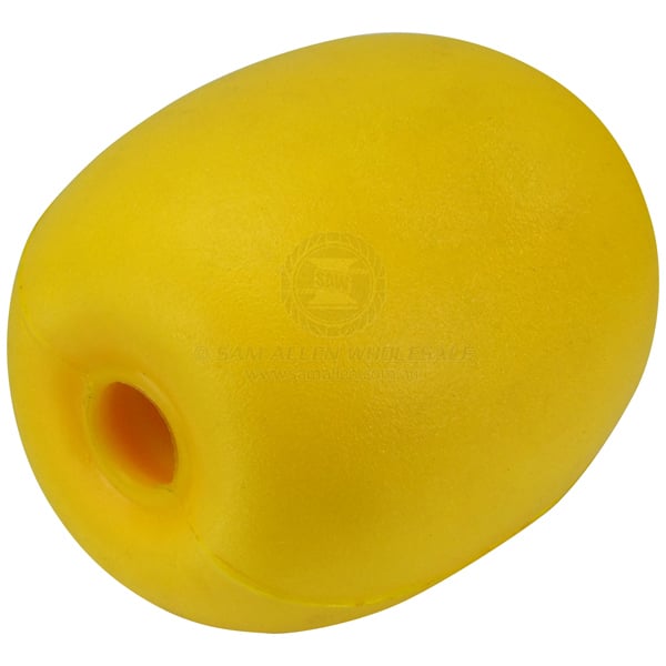 Float moulded EVA foam yellow 5.0kg centre hole 225 x 202 x 40mm | Sam Allen