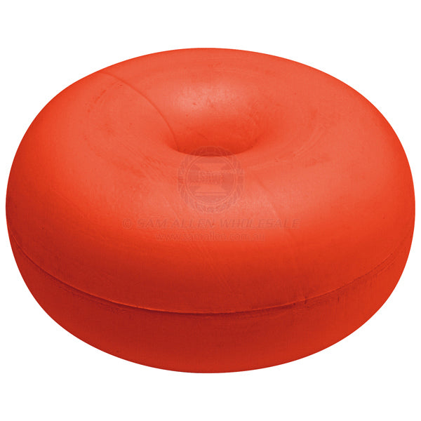 Float moulded polyethylene with centre hole 80mm diam orange | Sam Allen