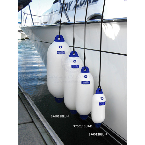 Fender Supafend extra large white with blue tip & 12mm x 3m rope