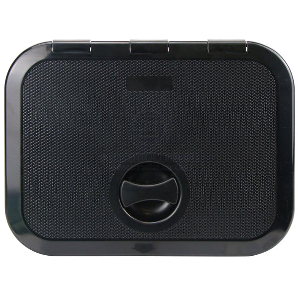 Hatch access Europa black ASA plastic 375 x 280mm