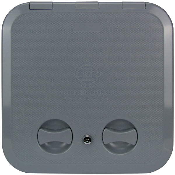 Hatch access Europa with lock grey ASA plastic 380 x 380mm | Sam Allen